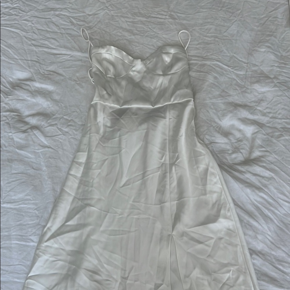 Zara Satin Midi Dress